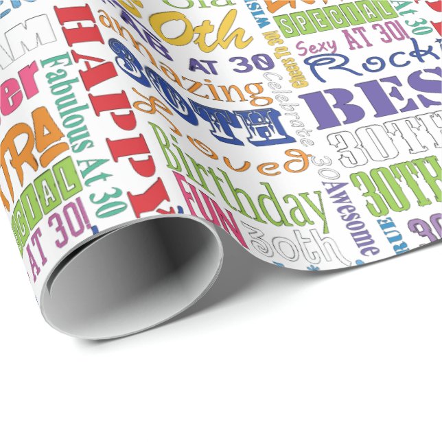 Papel De Presente Presentes originais e especiais do partido de (Ponta do rolo)