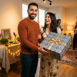 Papel De Presente Presentes para a Festa do Ano Novo Iraniano para E