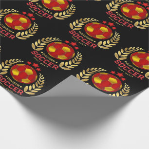 Papel De Presente Presentes para Amantes de Futebol Logotipo Perso