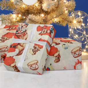 Papel De Presente Presentes Rena de Natal do Papai Noel Brinquedos