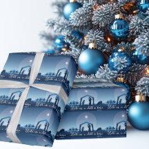 Presépio de Natal Religioso Azul