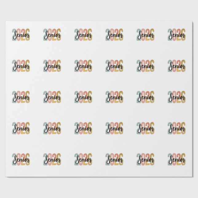 Papel De Presente Presidente da Turma de 2026 Formatura 2026 Present (Aberto)