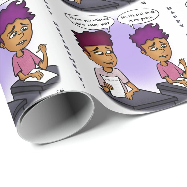 Papel De Presente Preso no lápis (Ponta do rolo)