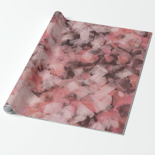 Papel De Presente Preto Cinza Rosa Branco Geométrico Abstrato Modern