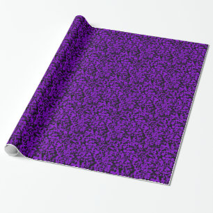 Papel De Presente Preto e Roxo