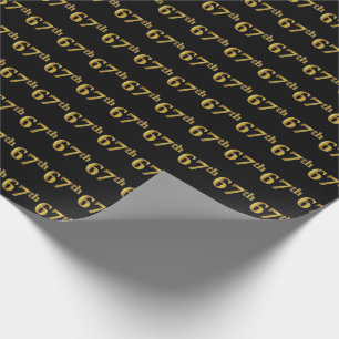 Papel De Presente Preto, evento do ouro 67th do falso