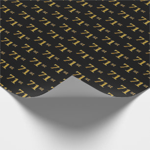 Papel De Presente Preto, evento do ouro 71st do falso