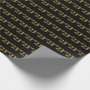 Papel De Presente Preto, evento do ouro do falso 2ó (vigésimo
