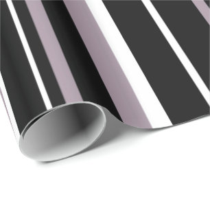 Papel De Presente Preto, Neblina do Mar Roxo e Listra Branca