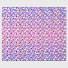 Papel De Presente Pretty Pink and White Butterfly Round Pillow 