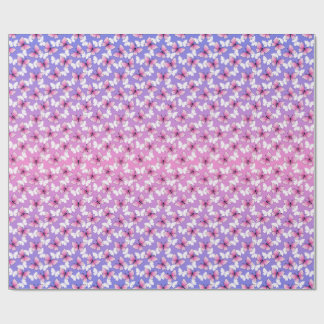 Papel De Presente Pretty Pink and White Butterfly Round Pillow 