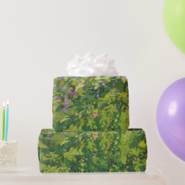 Papel De Presente Pretty Watercolor Floral Bush Graphic Art Painting