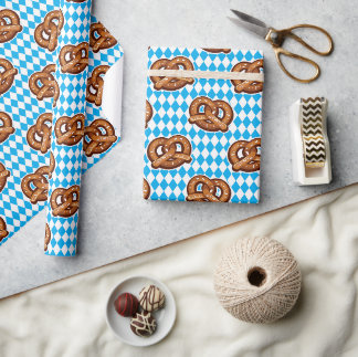 Papel De Presente Pretzels do Oktoberfest alemão