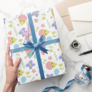 Papel De Presente Primavera de Kawaii Colorful Colorful Pastel do fe