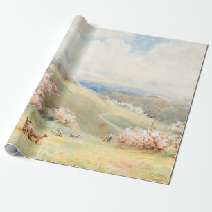 Papel De Presente Primavera de Vintage por Joseph Rubens Powell