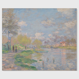 Papel De Presente Primavera do Sena por Claude Monet