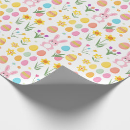 Papel De Presente Primavera Para A Alegria! Envolvimento de Coelhinh