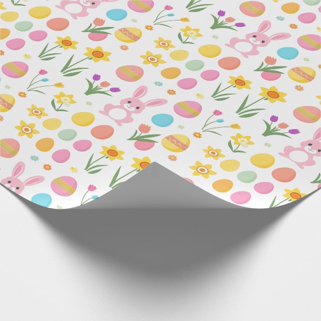 Papel De Presente Primavera Para A Alegria! Envolvimento de Coelhinh (Ponta)