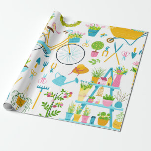 Papel De Presente Primavera sem descontinuidades em cartografia simp