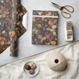 Papel De Presente Primavera Wildflower Meadow Flower Garden Greenery