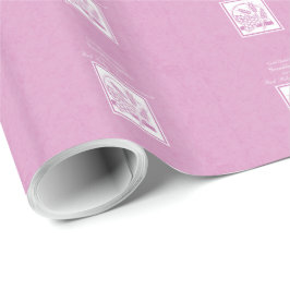 Papel De Presente Primeira Comunhão da Netas, Rosa