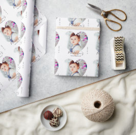 Papel De Presente Primeira Festa de aniversário de Fotografia Mínima