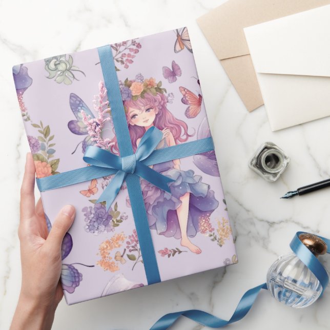 Papel De Presente Primeiro aniversario De Laticínios De Primeira Flo (Presentear)