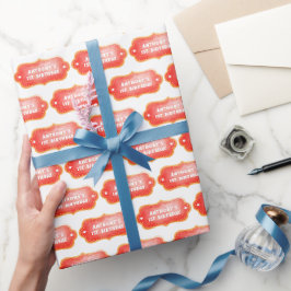 Papel De Presente Primeiro Aniversário do Carnaval Cinto Moderno