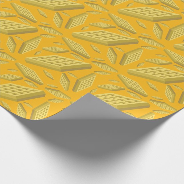 Papel De Presente Primeiro aniversario Waffle Cute Breakfast Brunch  (Ponta)