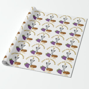 Papel De Presente Primeiro comunhão santamente