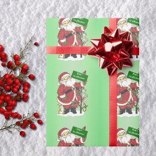 Papel De Presente Primeiros Papais noeis de Natal bonitos