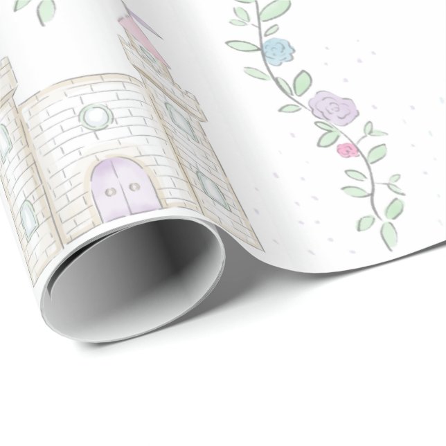 Papel De Presente Princesa Birthday Wrappaper (Ponta do rolo)