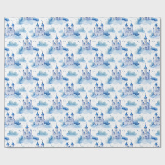 Papel De Presente Princesa Castle Seamless Pattern