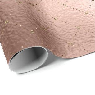 Papel De Presente Princesa cor-de-rosa Dourado cor-de-rosa Brilho do