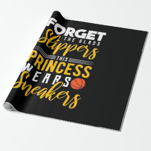 Papel De Presente Princesa de Basquete Veste tênis