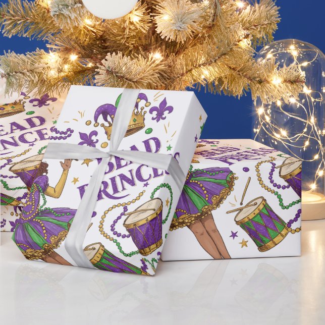 Papel De Presente Princesa Miçanga - Mardi Gras (Feriados)