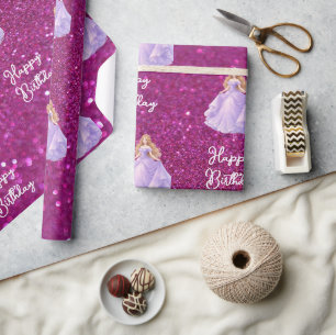 Papel De Presente Princesa Roxa