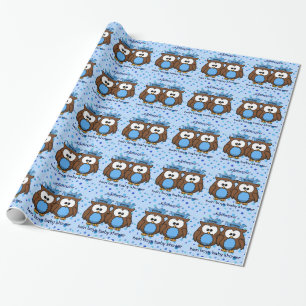 Papel De Presente príncipes de coruja gêmea