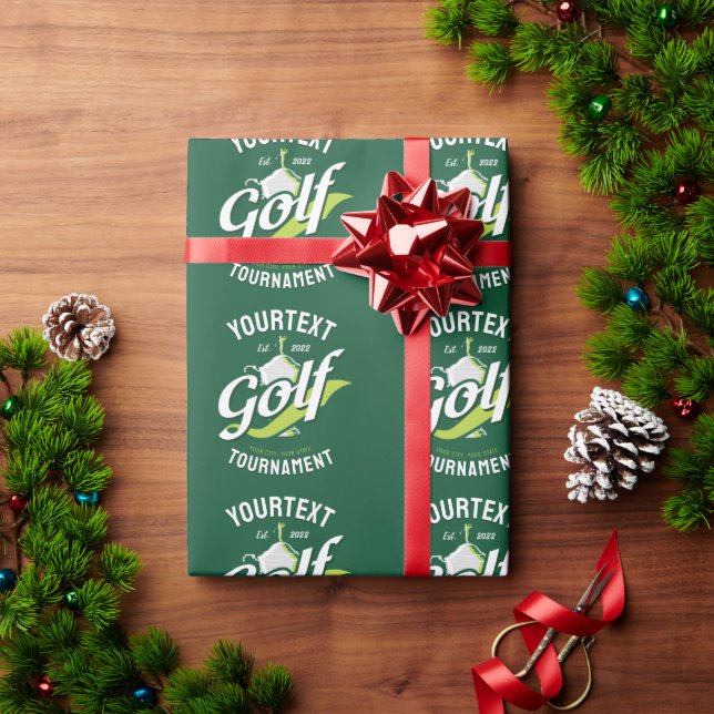 Papel De Presente Pro Golfer NOME Troféu Torneio de Golfe (Presente de Natal)