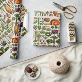 Papel De Presente Produtos de vida saudável vegetais