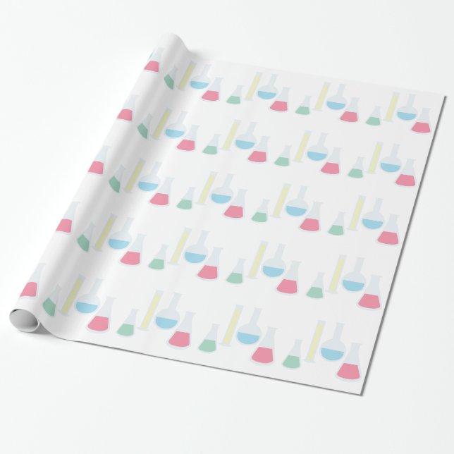 Papel De Presente Produtos vidreiros da química (Desenrolado)