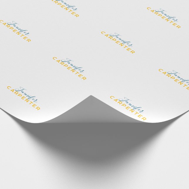 Papel De Presente Professional elegant modern minimalist plain (Ponta)
