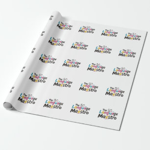 Papel De Presente Professor de idiomas apresenta ideias
