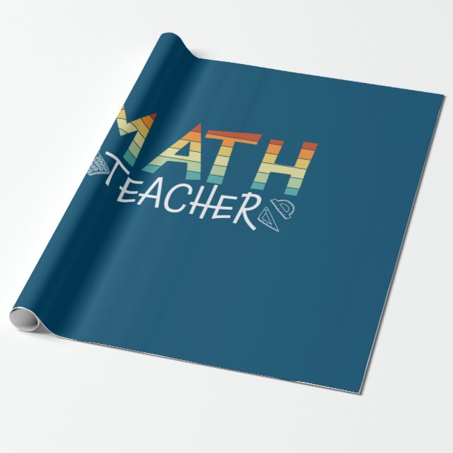 Papel De Presente Professor de Matemática (Desenrolado)