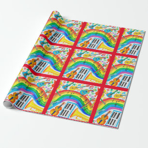 Papel De Presente Professor de Música de Instrumentos Musicais Arco-