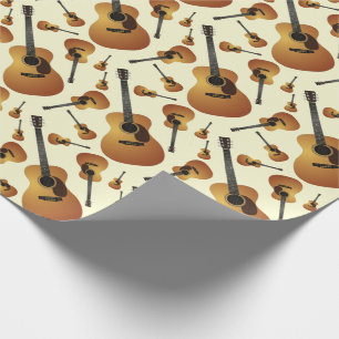 Papel De Presente Professor de Música Musical de Violão Acústico