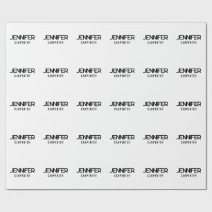 Papel De Presente Profissional elegante moderno minimalista adiciona