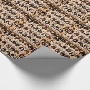 Papel De Presente propaganda da peruca do princípio dos anos 70