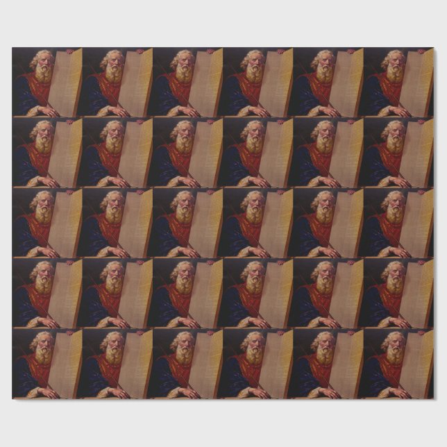 Papel De Presente Prophet Moses on Mount Sinai – High-Fidelity Epic  (Aberto)