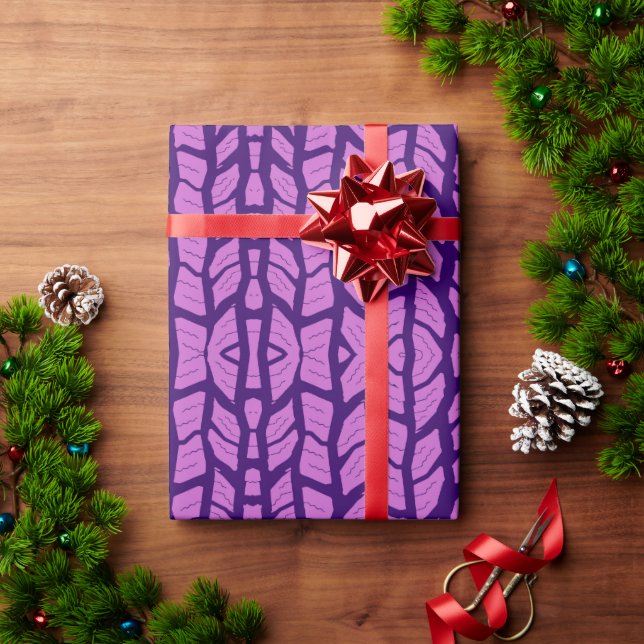 Papel De Presente Protetor de textura com padrão geométrico abstrato (Presente de Natal)